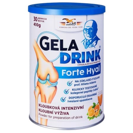 GELADRINK Forte hyal kĺbová výživa pomarančový nápoj 420 g