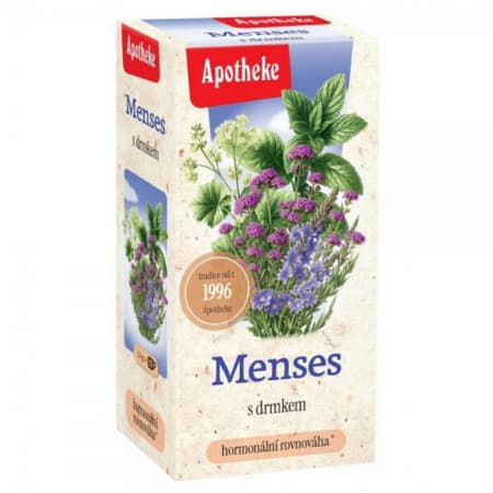 APOTHEKE Čaj na menzes s drmekom bylinná zmes 20 x 1,5 g 1