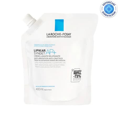 LA ROCHE-POSAY Lipikar syndet AP+ refill pack náhradná náplň 400 ml 1
