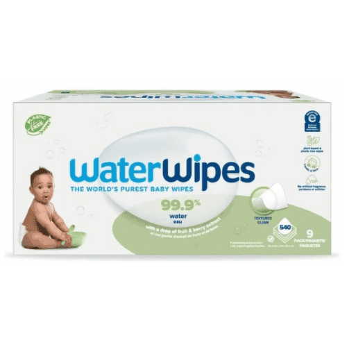 WATERWIPES Obrúsky vlhčené bez plastov 540 ks 1