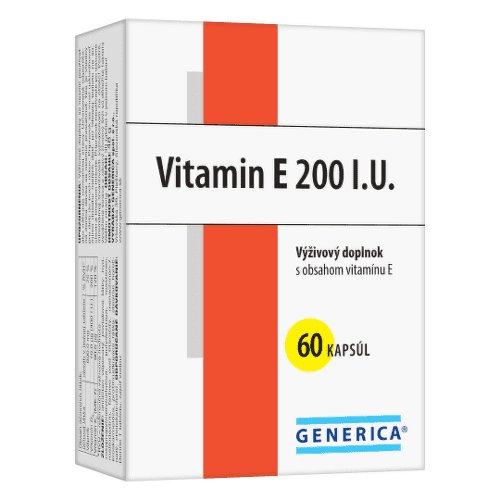GENERICA Vitamín E 200 I.U. 60 kapsúl 1