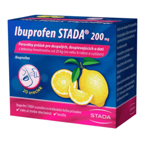 Ibuprofen STADA 200 mg perorálny prášok plv por 20 1