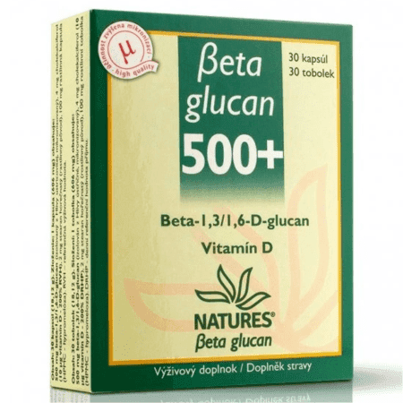 NATURES Betaglucan 500+ 30 kapsúl 1