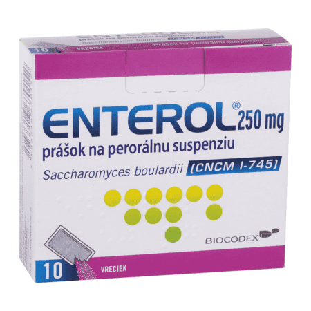 ENTEROL 250 mg prášok na perorálnu suspenziu 10 vreciek 1