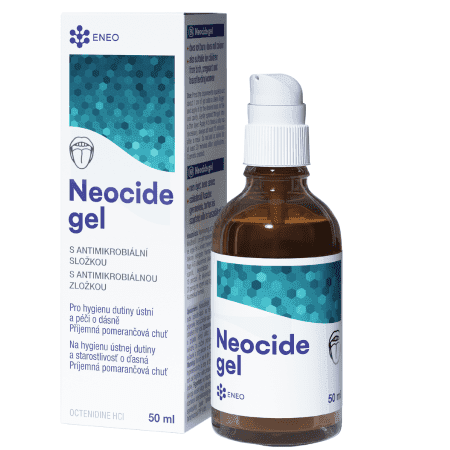NEOCIDE Gél s antimikrobiálnou zložkou na hygienu ústnej dutiny pomarančová príchuť 50 ml
