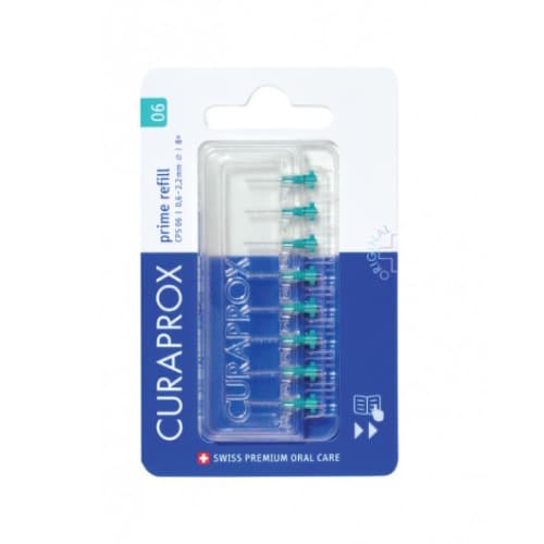 CURAPROX CPS 06 prime refill tyrkysová 8 kusov 1