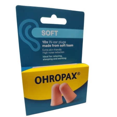 OHROPAX Soft ušné vložky v plastovom obale 10 ks 1