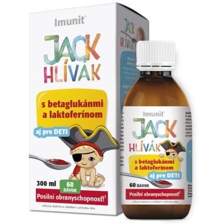 JACK HLIVAK Sirup s betaglukánmi a laktoferínom 300 ml 1