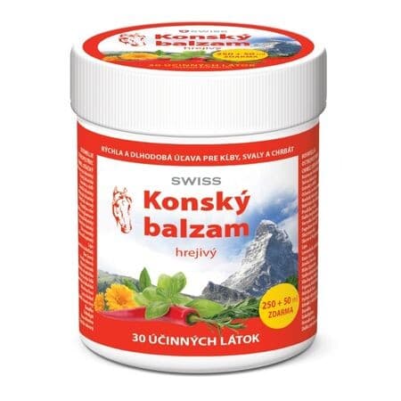 SWISS Konský balzam hrejivý 250 + 50 ml ZADARMO