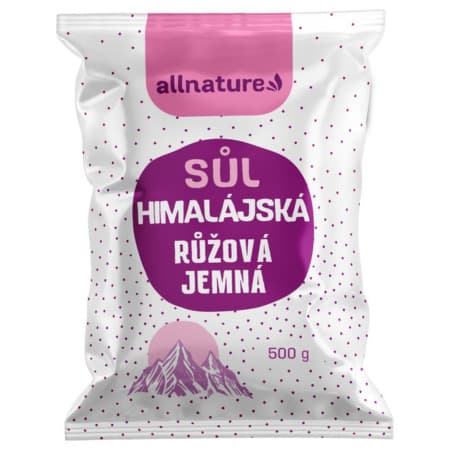 ALLNATURE Himalájska soľ ružová jemná 500 g 1