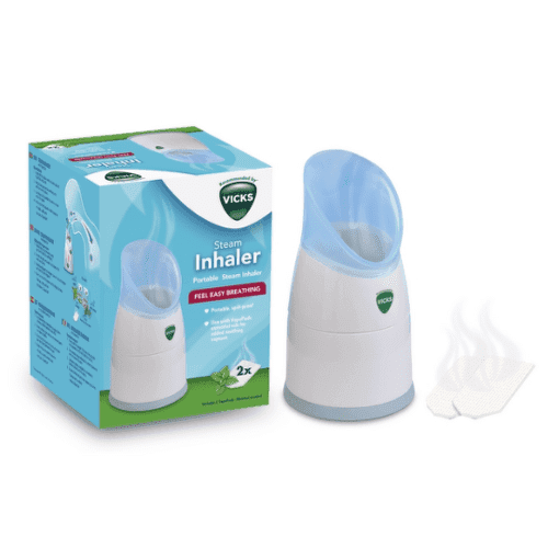 VICKS 1300 Parný inhalátor s 2 mentolovými náhradnými náplňami 1 ks 1