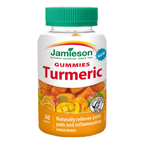 JAMIESON Kurkuma gummies želatínové pastilky s mangovou a pomarančovou príchuťou 60 ks 1
