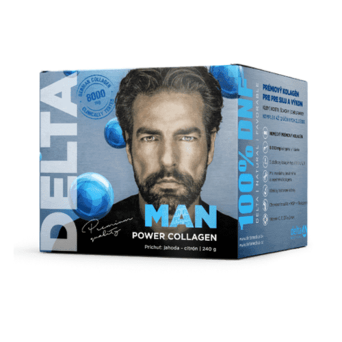 MAN POWER COLLAGEN Príchuť jahoda citrón prášok 240 g 1