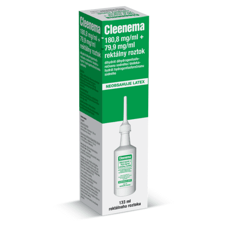 CLEENEMA 180,8 mg/ml + 79,9 mg/ml rektálny roztok 133 ml 1
