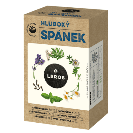 LEROS Hlboký spánok bylinný čaj 20 x 1 g