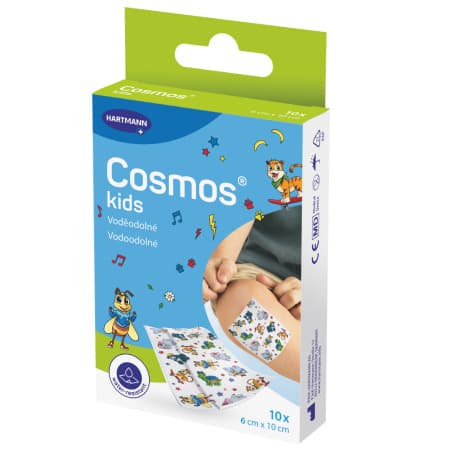 COSMOS Aqua Fun vodotesná priehľadná náplasť na rany 1 x 12 ks