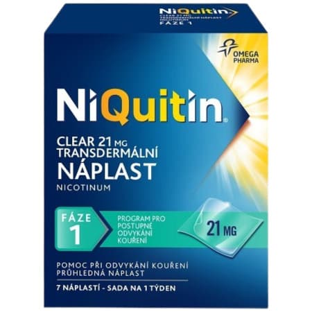 NIQUITIN Clear 21 mg/24 h 7 ks 1