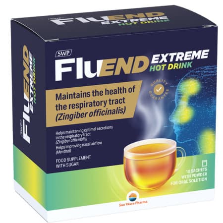 SWP Fluend extreme hot drink prášok na prípravu nápoja vo vreckách 1 x 10 ks 1