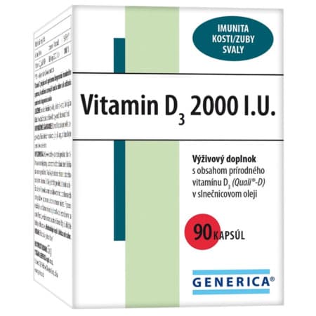 GENERICA Vitamin D3 2000 I.U. 90 kapsúl