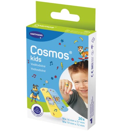 COSMOS Kids vodeodolná detská náplasť na rany inovácia 2025 1 x 20 ks 1