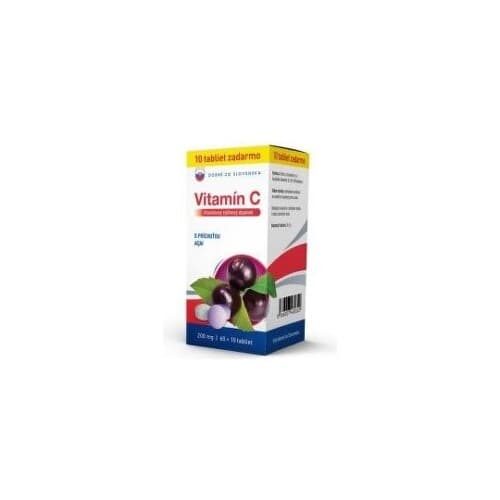 DOBRÉ Z SK Vitamín C 200 mg príchuť acai 60 + 10 tabliet ZADARMO 1