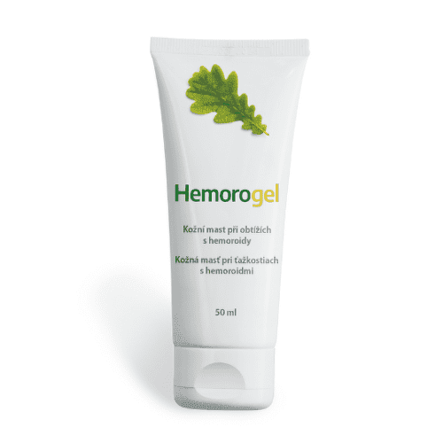 HEMOROGEL Kožná masť pri ťažkostiach s hemoroidmi 50 ml 1