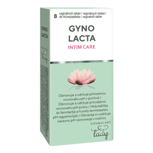 VITABALANS Gynolacta intim care 8 vaginálnych tabliet 1