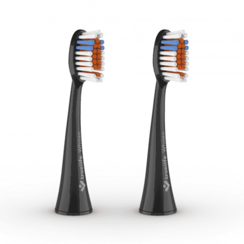 TRUELIFE Sonicbrush K-series heads whiten black náhradné hlavice pre sonickú zubnú kefku 2 ks 1