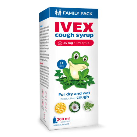 IVEX sirup na suchý a produktívny kašeľ 200 ml 1