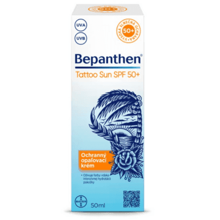 BEPANTHEN Tattoo sun SPF 50+ opaľovací krém 50 ml 1