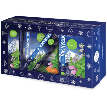 FYTO Tatranská priedušková zmes čaj + sirup + balzam + cukríky vianočný set