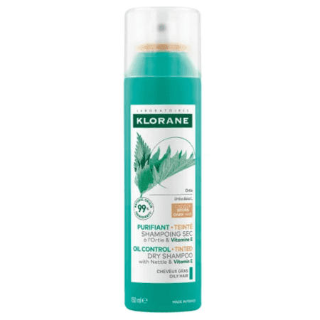KLORANE Shampooing sec sébor a l´ortie bruns 150 ml