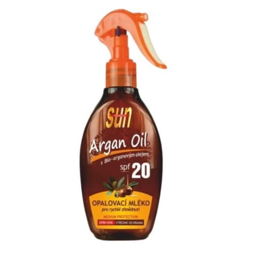 SUN ARGAN OIL Opaľovacie mlieko SPF20 200 ml 1
