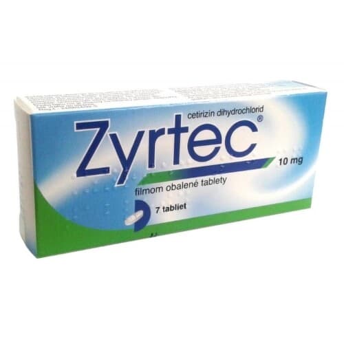 ZYRTEC 10 mg 7 tabliet 1