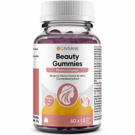 LIVSANE Beauty gummies želé čučoriedková príchuť 60 ks