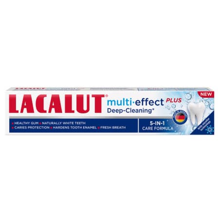 LACALUT Multi-Effect + deep cleaning zubná pasta s micelárnou technológiou 75 ml