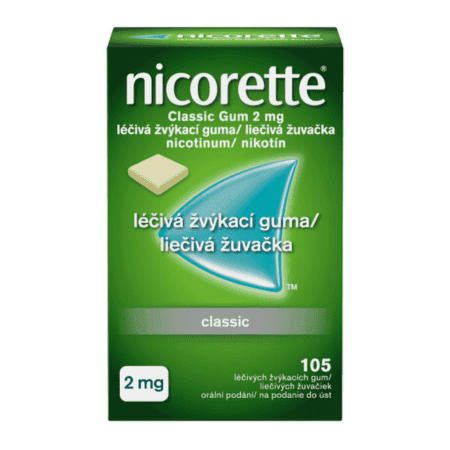 NICORETTE Classic gum 2 mg 105 žuvačiek 1