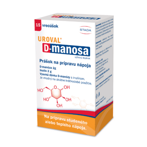 UROVAL D-manosa 15 vrecúšok 1