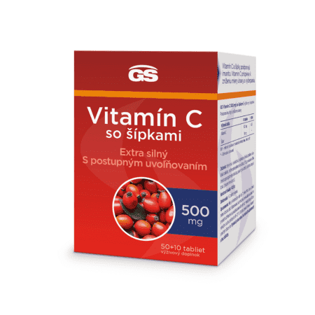 GS Vitamín C 500 mg so šípkami 60 tabliet 1