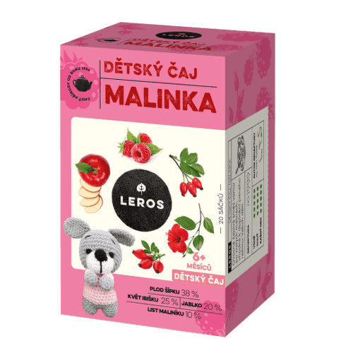 LEROS Detský čaj malinka 20 x 2 g 1