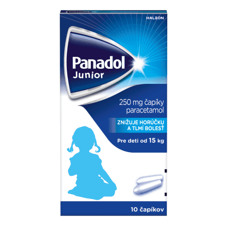 PANADOL Junior čapíky 250 mg od 15kg+ 10 ks 1