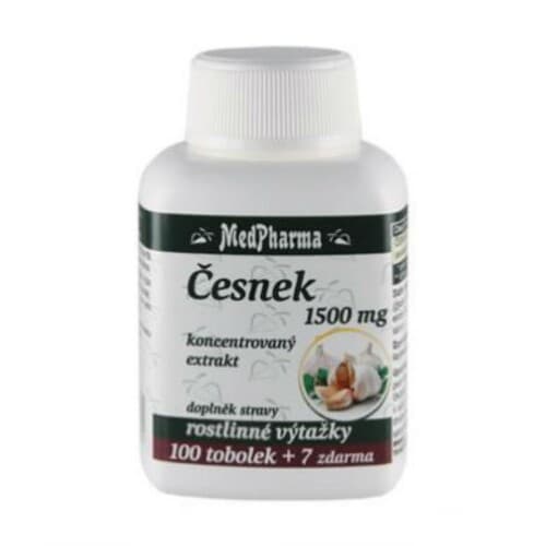 MEDPHARMA Cesnak 1500 mg 100 + 7 kapsúl ZADARMO 1