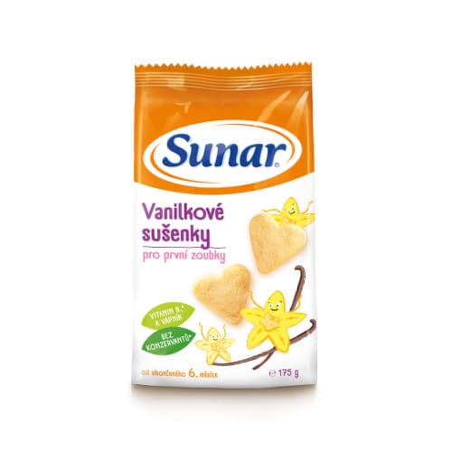 SUNAR Vanilkové sušienky pre deti 175 g 1
