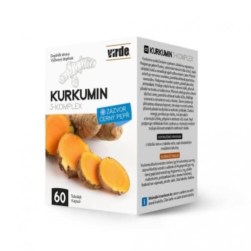 VIRDE Kurkumin 3-komplex 60 kapsúl 1