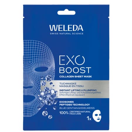 WELEDA Exo boost kolagénová maska modrý horec 1 x 20 ml