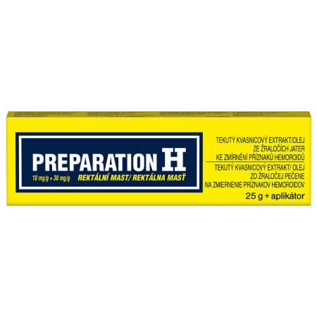 PREPARATION H rektálna masť na liečbu hemeroidov 25 g 1