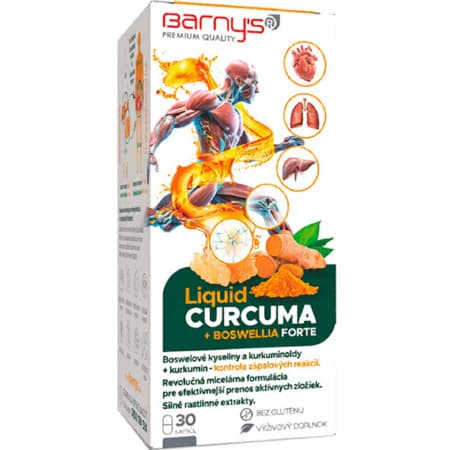 BARNY´S Liquid curcuma a boswellia forte 30 ks 1