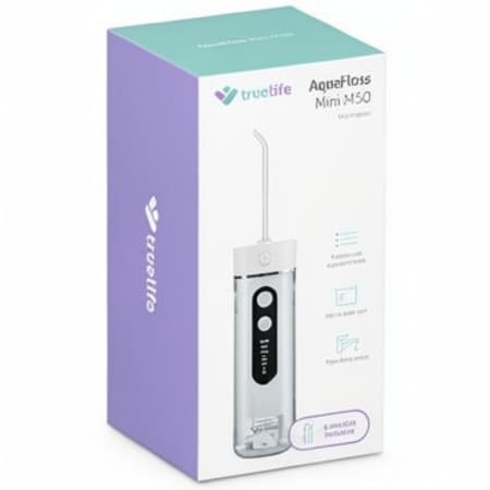 TRUELIFE Aquafloss mini M50 ústna sprcha nádržka 180 ml biela 1 x 1 ks 1