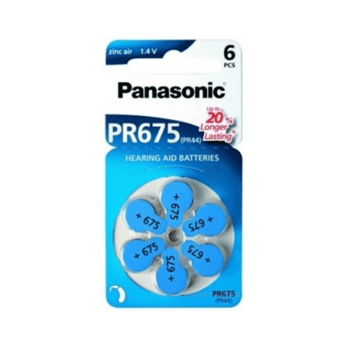 PANASONIC PR675 batérie pr44 do načúvacích prístrojov 6 ks 1