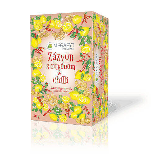MEGAFYT Zázvor s citrónom & chilli 20 x 2 g 1